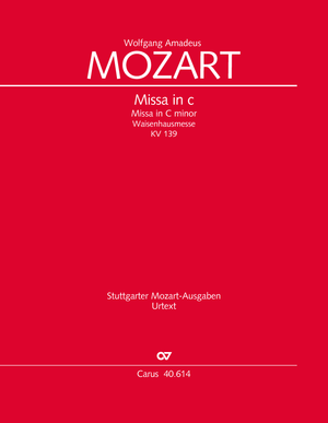 Missa in c Waisenhausmesse Dirigierpartitur