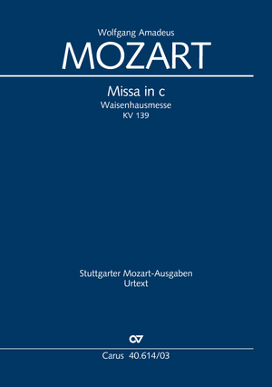 Missa in c Waisenhausmesse Klavierauszug