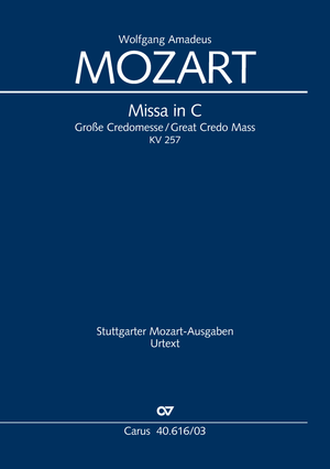 Missa in C Große Credomesse Klavierauszug