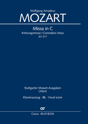 Coronation Mass Vocal score, XL in large print