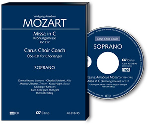 Wolfgang Amadeus Mozart: Messe en ut majeur (Messe du Couronnement) - CD, Choir Coach, multimedia | Carus-Verlag