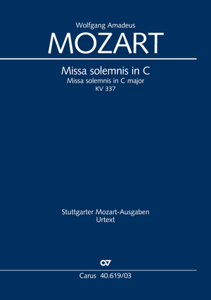 Missa solemnis in C Klavierauszug