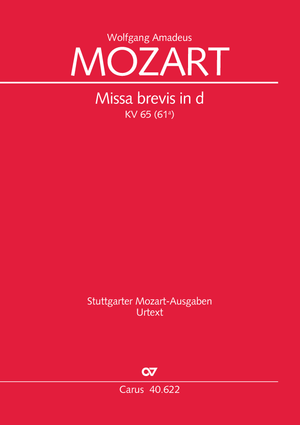Missa brevis in D minor Full score