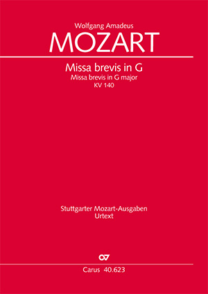 Wolfgang Amadeus Mozart: Missa brevis in G - Noten | Carus-Verlag