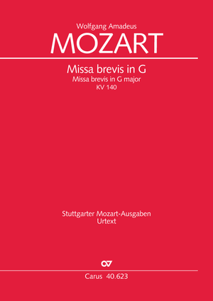 Wolfgang Amadeus Mozart: Missa brevis in G - Noten | Carus-Verlag