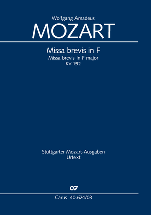 Missa brevis en fa majeur Petite messe du Credo Réduction piano-chant