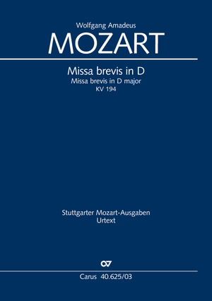 Missa brevis en ré majeur Réduction piano-chant