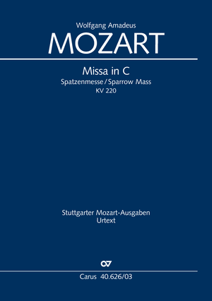 Mass in C major Sparrow Mass Vocal score, foreword in German, English and French