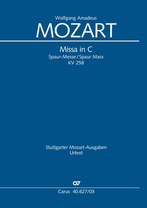 Missa in C Spaur-Messe Klavierauszug
