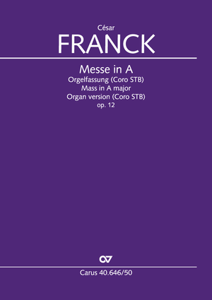 Mass in A major Organ version (Coro STB) Full score