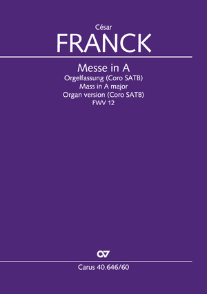 Mass in A major Organ version (Coro SATB) Full score