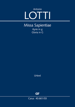 Kyrie in G minor and Gloria in G major Vocal score, foreword in German and English