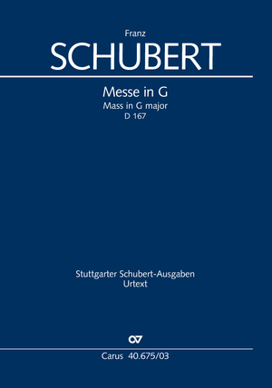 Franz Schubert: Messe en sol majeur - Partition | Carus-Verlag