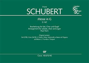 Franz Schubert: Messe en sol majeur - Partition | Carus-Verlag