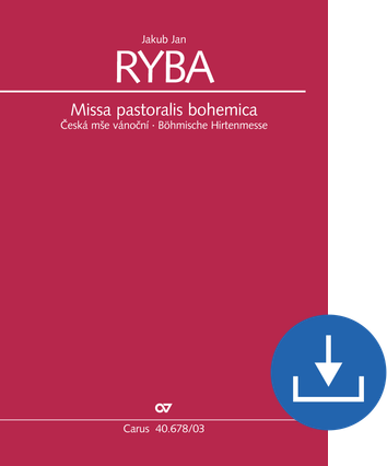 Missa pastoralis bohemica Böhmische Hirtenmesse Klavierauszug digital, PDF-Datei