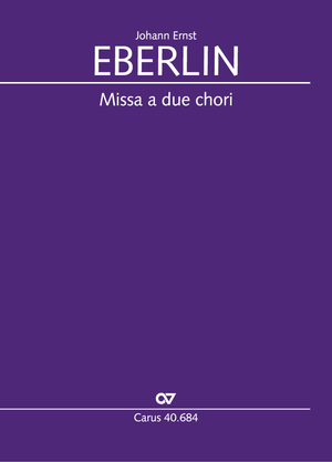 Missa a due chori Dirigierpartitur, Erstausgabe, leihweise