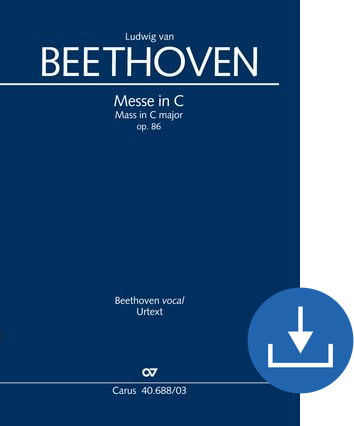Ludwig van Beethoven: Mass in C major - Sheet music for download | Carus-Verlag