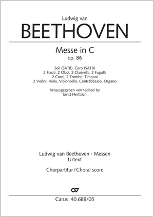 Ludwig van Beethoven: Mass in C major - Sheet music | Carus-Verlag