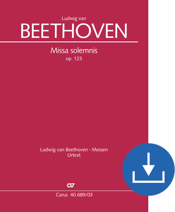 Ludwig van Beethoven: Missa solemnis - Noten digital | Carus-Verlag