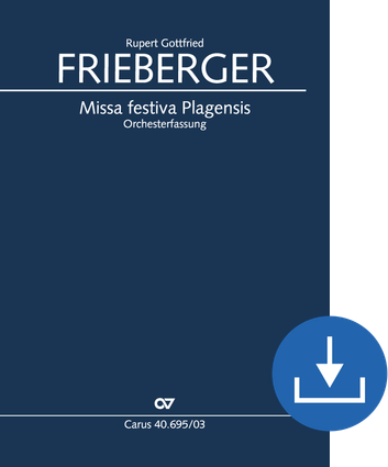 Missa festiva Plagensis Version pour orchestre Réduction orgue-chant numérique (téléchargement), fichier pdf