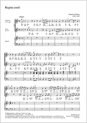 Thumbnail: Johannes Brahms: Regina coeli (Erfreue dich, Himmelsfürstin)
