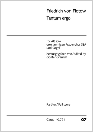 Friedrich von Flotow: Tantum ergo in a - Noten | Carus-Verlag