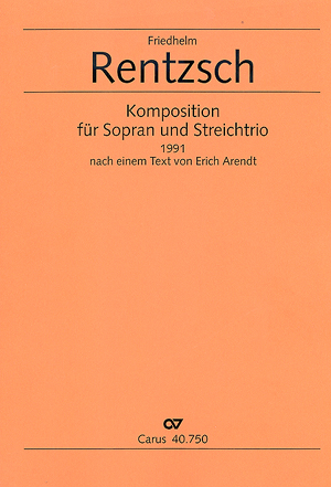 Komposition für Sopran und Streichtrio Partitur