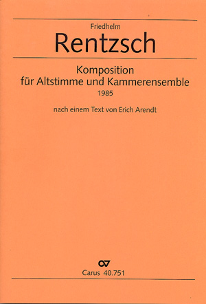 Composition pour voix d'alto et ensemble de chambre Partition