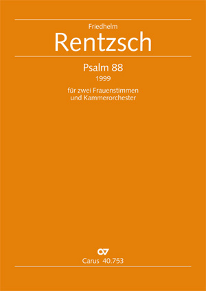Psalm 88 für zwei Frauenstimmen und Kammerorchester Dirigierpartitur