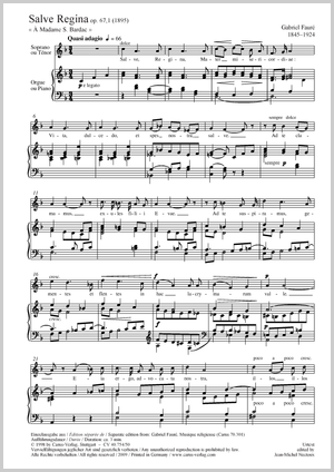 Ave Maria; Salve Regina Partitur