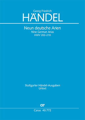 Georg Friedrich Händel: Neun deutsche Arien - Noten | Carus-Verlag