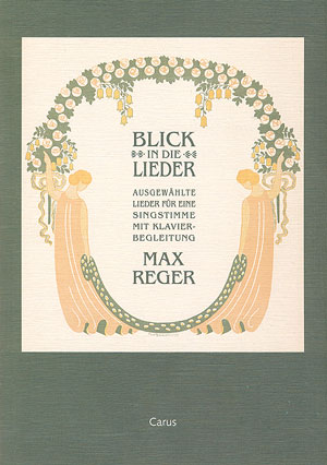 Max Reger: Collection pour voix moyenne seule et piano