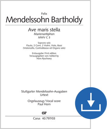 Ave maris stella Orgelauszug digital (Download), PDF-Datei