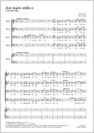 Thumbnail: Franz Liszt: Ave maris stella