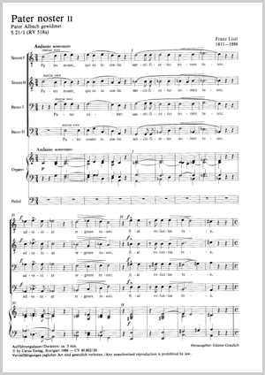 Pater noster II Score