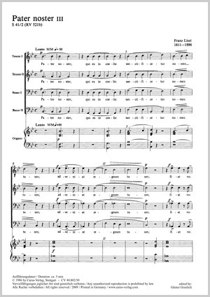Thumbnail: Franz Liszt: Pater noster III