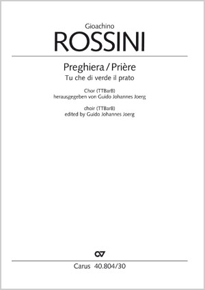 Preghiera Partitur