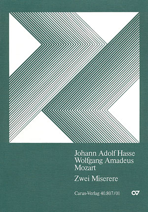 Hasse / Mozart: Miserere Partitur