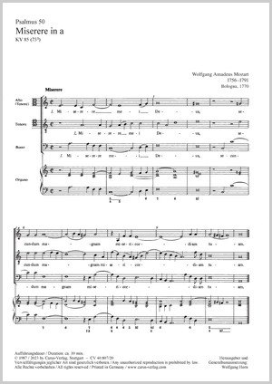 Thumbnail: Wolfgang Amadeus Mozart: Miserere in A minor