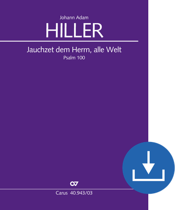 Jauchzet dem Herrn, alle Welt Psalm 100 Klavierauszug digital, PDF-Datei