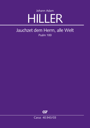 Jauchzet dem Herrn, alle Welt Psalm 100 Vocal score