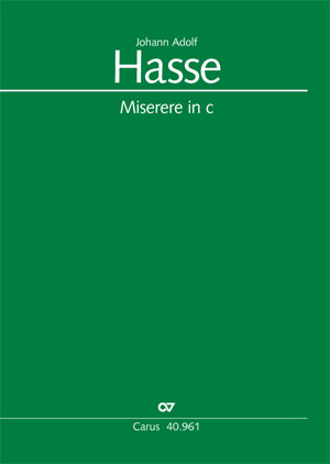 Johann Adolf Hasse: Miserere en ut mineur - Partition | Carus-Verlag