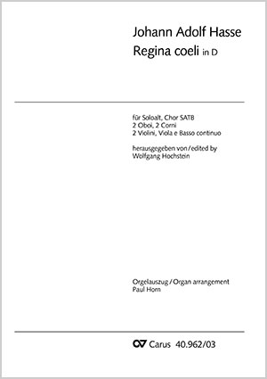 Regina coeli en ré majeur Conducteur, Première édition