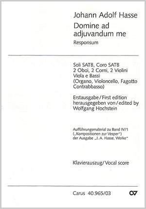 Domine ad adiuvandum me Responsum Klavierauszug