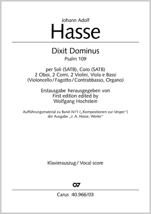 Dixit Dominus Klavierauszug