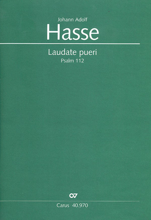 Johann Adolf Hasse: Laudate pueri - Sheet music | Carus-Verlag
