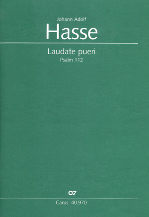 Johann Adolf Hasse: Laudate pueri - Noten | Carus-Verlag