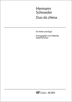 Hermann Schroeder: Duo da chiesa - Noten | Carus-Verlag
