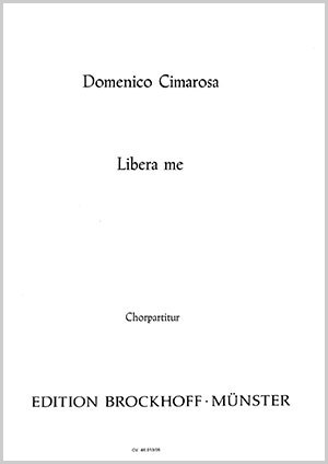 Domenico Cimarosa: Libera me - Noten | Carus-Verlag