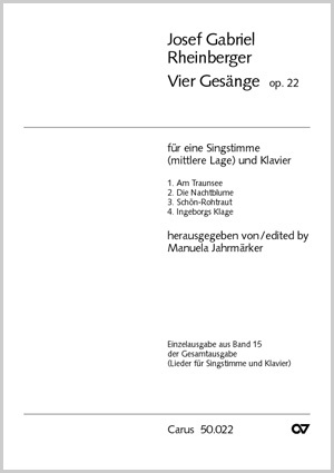Thumbnail: Josef Gabriel Rheinberger: Vier Gesänge op. 22